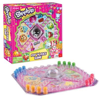 Pressman Toy Shopkins Pop 'N' Race Game - Classic Game with Shopkins Theme   553633370